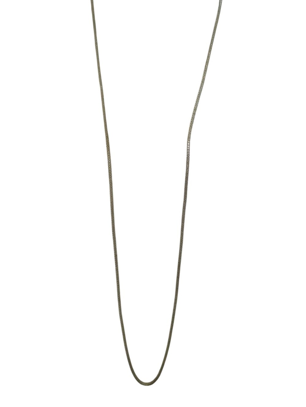 Long Mesh Style Chain Silver